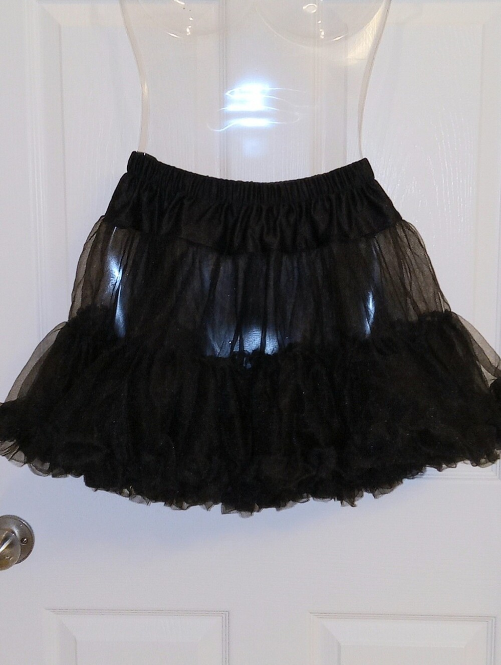Black Tulle Tutu Mini Skirt for Classic Halloween Costume